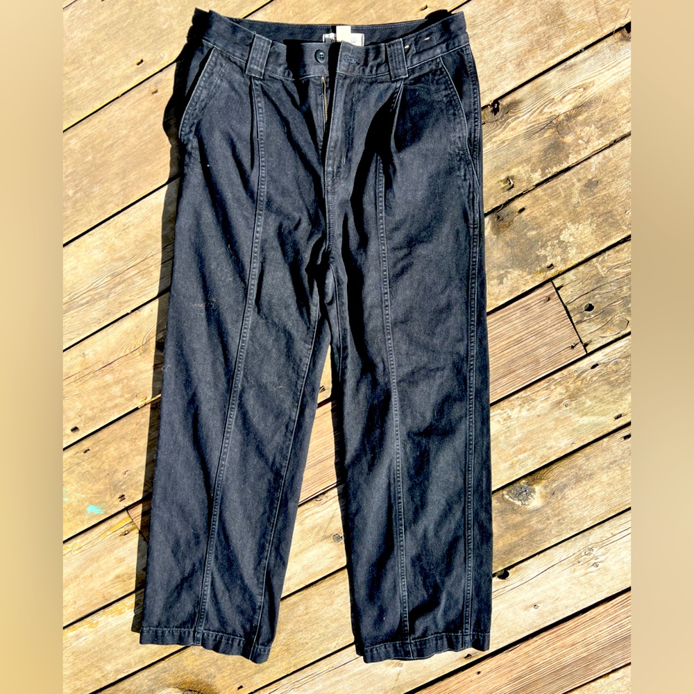 Madewell Black Wide Leg Jeans
